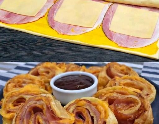 Savory Puff Pastry with Ham, Cheese, and Béchamel Sauce Recipe