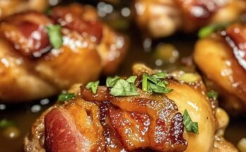 🍗 Bacon-Glazed Brown Sugar Garlic Chicken 🍗