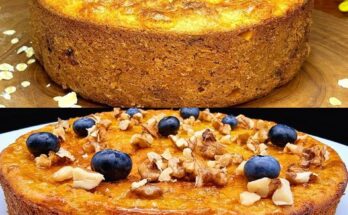 Delicious No-Sugar, No-Flour Oatmeal, Apple, and Carrot Cake Recipe