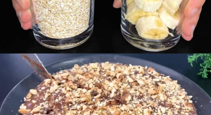 The Best Oatmeal Banana Dessert! A Low-Calorie Delight in Just 5 Minutes!