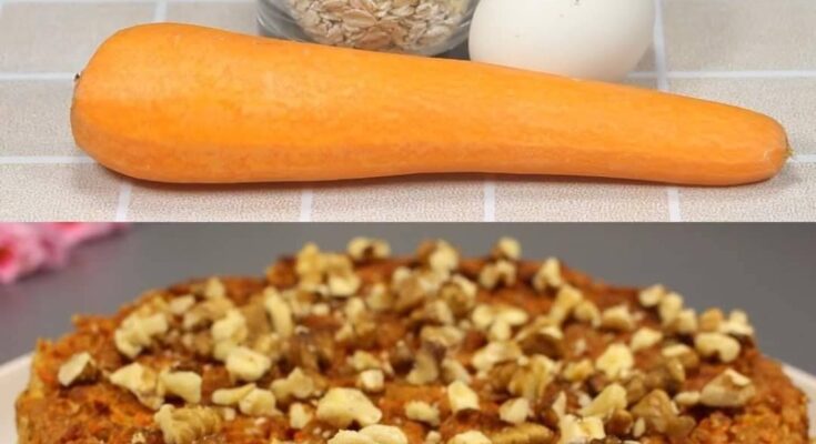 Oatmeal and Kefir Bake with Carrots, Apples, and Walnuts