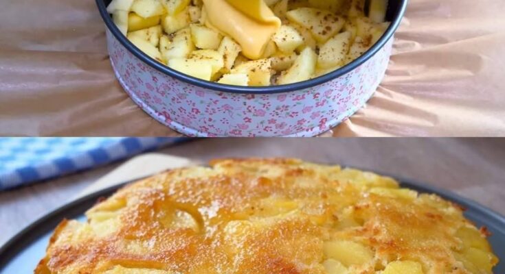 Fluffy Apple Cinnamon Cake with a Golden Crust