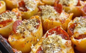 Pepperoni Pizza Stuffed Shells