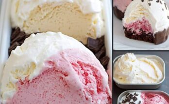 Vanilla and Strawberry Ice Cream Recipe