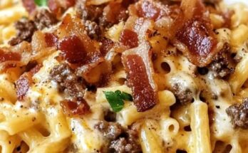 Loaded Bacon Cheeseburger Pasta