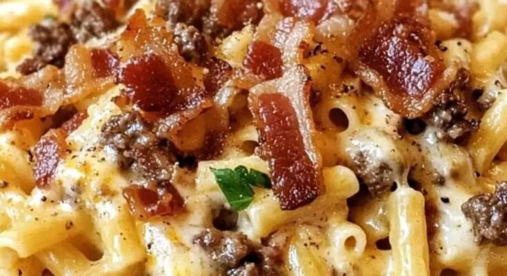 Loaded Bacon Cheeseburger Pasta