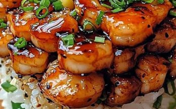 Pineapple Teriyaki Shrimp Rice Bowl