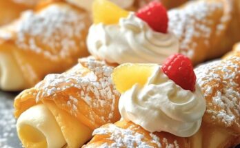 🍋 Zesty Lemon Meringue Pie Cannolis 🍰