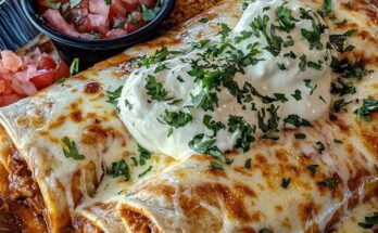 Cheesy Chicken Enchiladas with Creamy Sauce