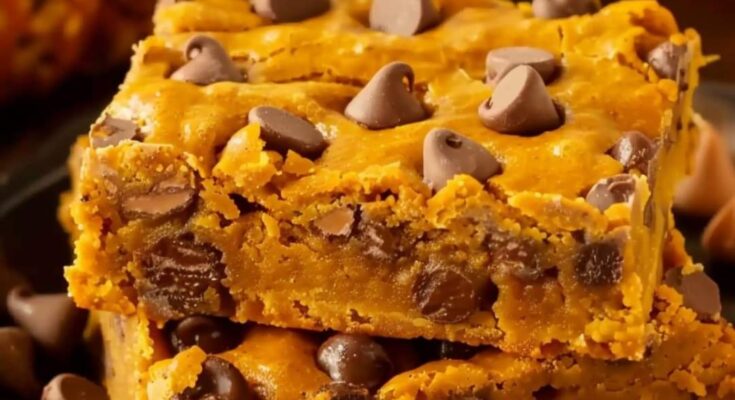 Pumpkin Chocolate Chip Bars