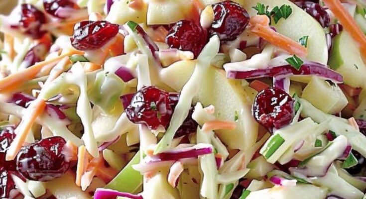 Apple Cranberry Coleslaw