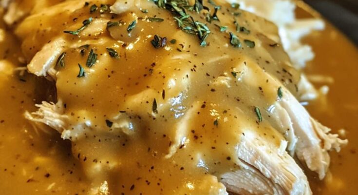 Crockpot Chicken & Gravy Recipe