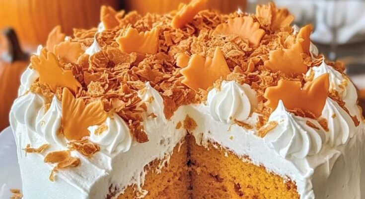 🎃🍰 Pumpkin Patch Poke Cake 🎃🍰