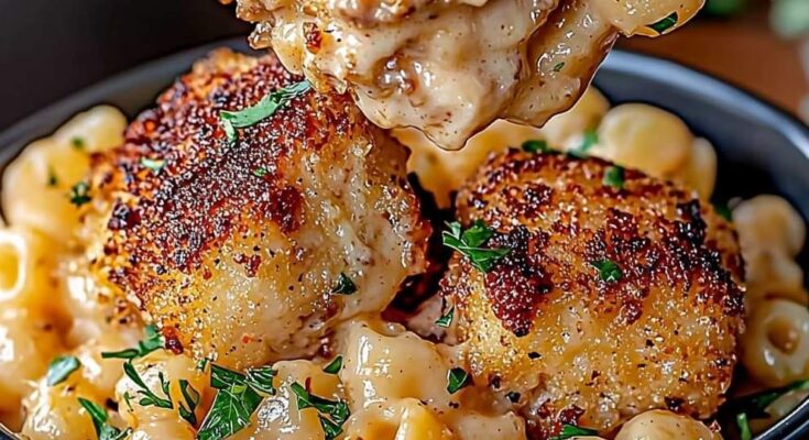 Honey Pepper Chicken Mac and Cheese