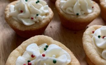 Festive Sugar Cookie Cups🎄🎅