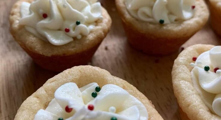 Festive Sugar Cookie Cups🎄🎅