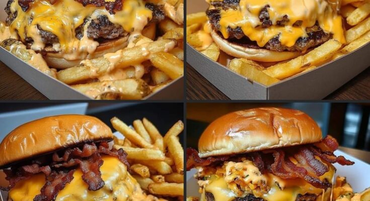 🍔 Cheesy Bacon Burger Delight 🍔