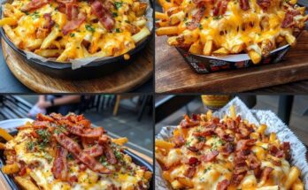 🥓 Loaded Bacon Cheese Fries 🍟🧀