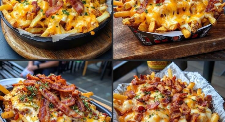 🥓 Loaded Bacon Cheese Fries 🍟🧀