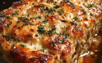 🧄🧀 Garlic Parmesan Chicken Meatloaf 🧄🍗