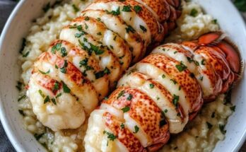 Decadent Butter-Poached Lobster & Risotto